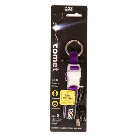 Dgs Pet Products LED Safety Dog Collar, Rechargeable DGSLGUC3425