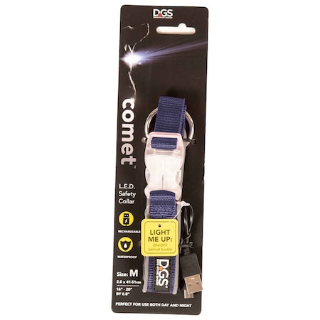 Dgs Pet Products LED Safety Dog Collar, Rechargeable DGSLGUC4135