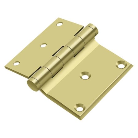 Deltana Bright Brass Door and Butt Hinge DHS3035U3