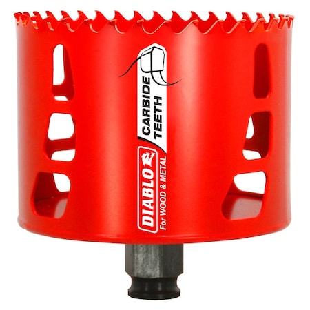 Diablo Hole Saw, Dia-3.5", Carbide Tipped DHS3500CT