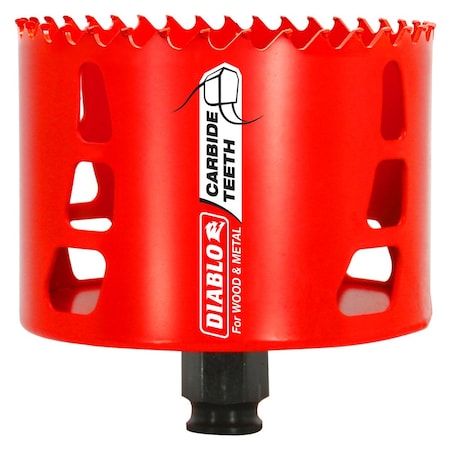 Diablo Hole Saw, Diameter:3 5/8", Carbide Tipped DHS3625CT