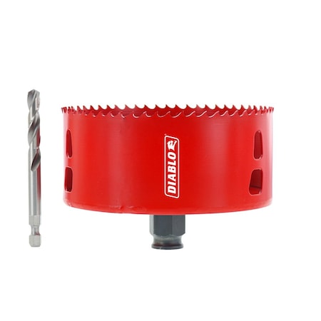 Diablo Hole Saw, Diameter:4 3/8", Bi-Metal DHS4375RL