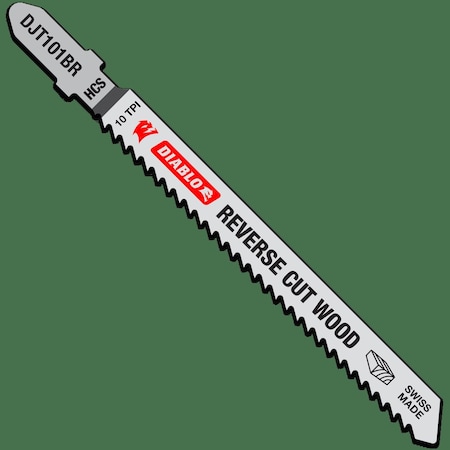 Diablo JigsawBlade, L:4", CarbonSteel, PK5, TPI:10 DJT101BR5