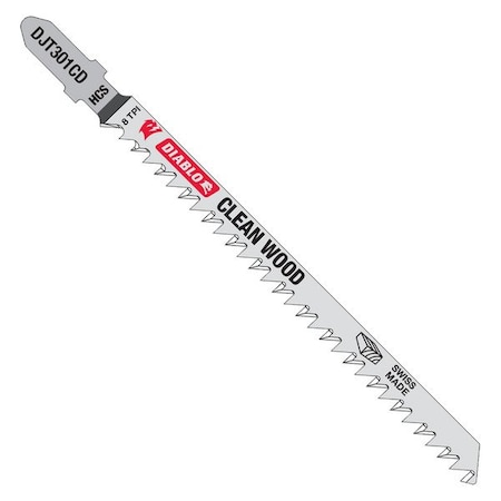 Diablo Jig Saw Blades, 4-5/8 in L, PK5 DJT301CD5