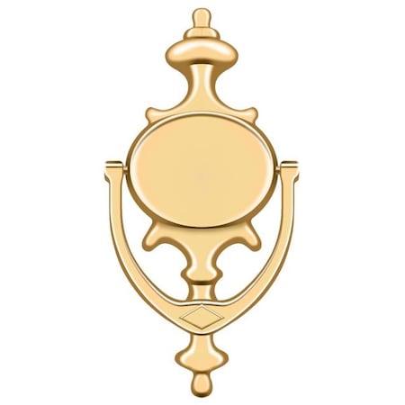 Deltana Door Knocker, Imperial Lifetime Brass DK854CR003
