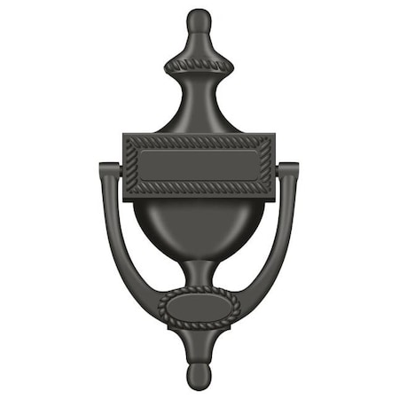 Deltana Door Knocker, Victorian Rope Oil Rubbed Bronze DKR75U10B