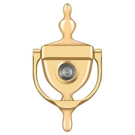 Deltana Door Knocker-Viewer Lifetime Brass DKV630CR003