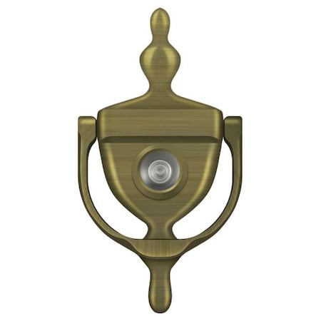Deltana Door Knocker-Viewer Antique Brass DKV630U5