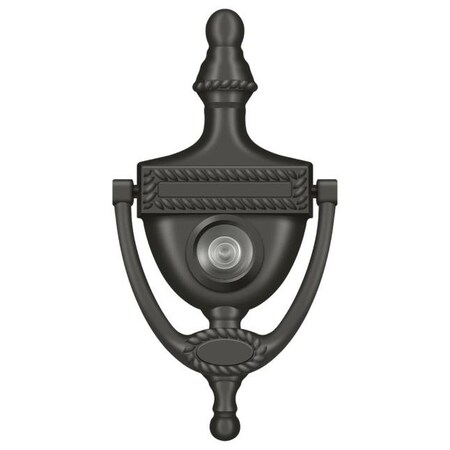 Deltana Door Knocker-Viewer, Victorian Rope Oil Rubbed Bronze DKV6RU10B