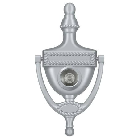 Deltana Door Knocker-Viewer, Victorian Rope Satin Chrome DKV6RU26D