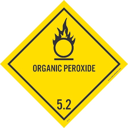 NMC Organic Peroxide Label, Pk25 DL15AP