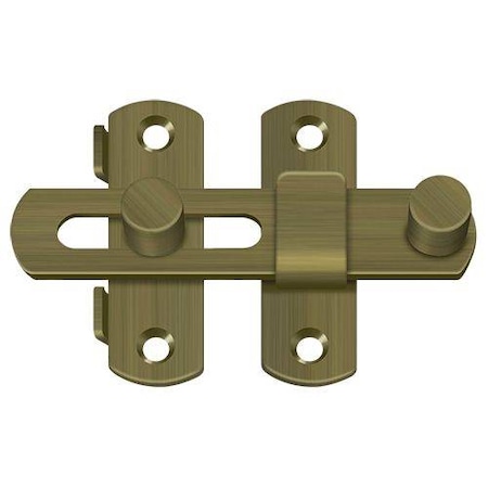 Deltana Drop Latch 3-1/2" Antique Brass DL35U5