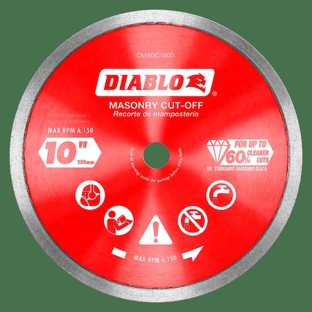 Diablo Diamond Continuous Rim Masonry Cut-Off D DMADC1000