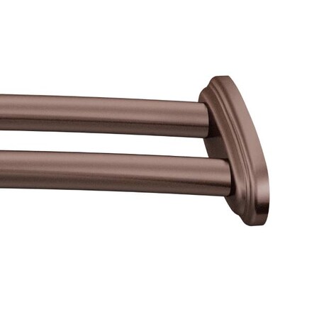 Moen Adjustable Curved Double Shower Rod from 57" to 60" Old World Bronze DN2141OWB