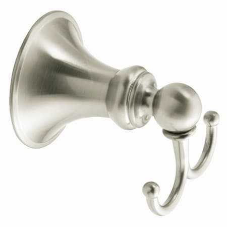 Moen Glenshire Double Robe Hook Brushed Nickel DN2603BN