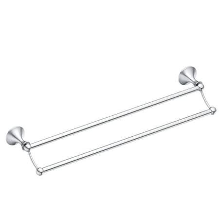 Moen Lounge 24" Double Towel Bar Bright Chrome DN7722CH