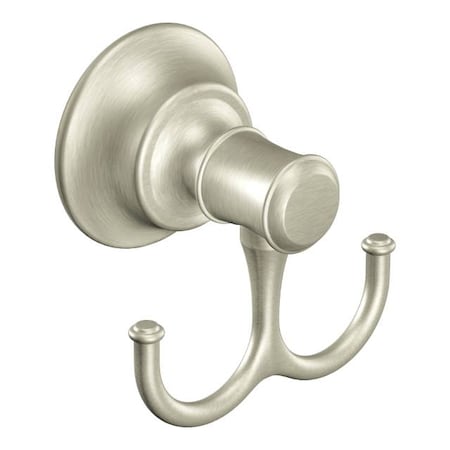 Moen Ashville Double Robe Hook Brushed Nickel DN7903BN