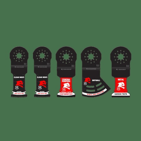 Diablo OscilToolBladeSet, 5pcs, Bi-Metal; Carbide DOS5S