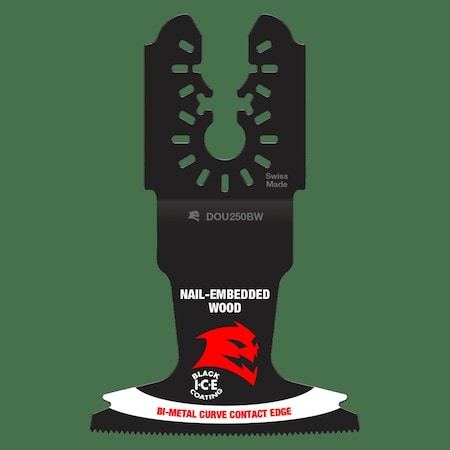 Diablo OscillatingToolBlade, L:4", Bi-Metal DOU250BW