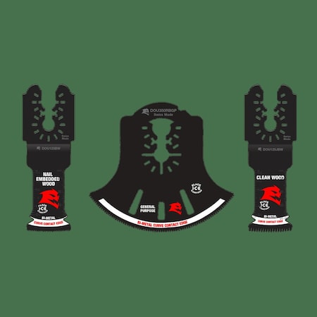 Diablo OscilToolBladeSet, 3pcs, Bi-Metal DOU3BS