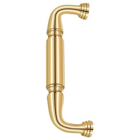 Deltana Door Pull Without Rosette, 8" Lifetime Brass DP2574CR003