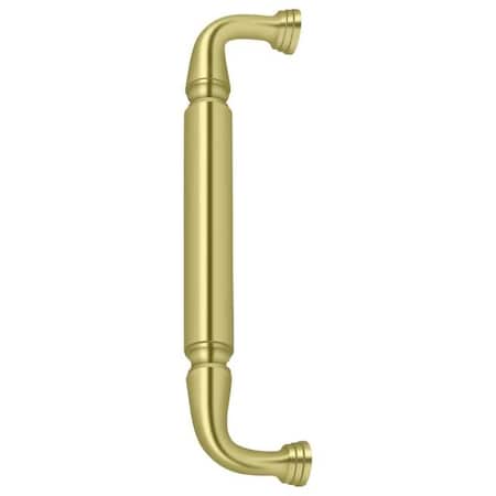 Deltana Door Pull Without Rosette, 10" Bright Brass DP2575U3