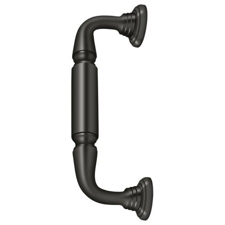 Deltana Door Pull With Rosette, 8" Oil Rubbed Bronze DP2576U10B