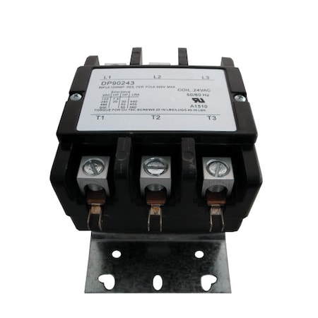 Supco Contactor, 90A, 24V, 3 Pole DP90243