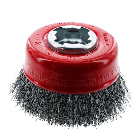 Diablo X-LOCK Carbon Steel Crimped Cup Brush, 3 DPB300XCCC01F