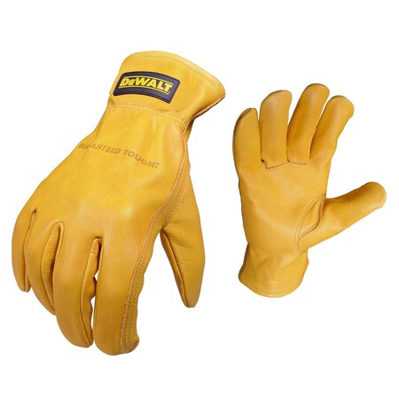 Dewalt DEWALT(R)DPG31 Goatskin Driver, Goatskin Driver Glove, Slip On, Yellow, XL DPG31XL
