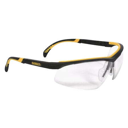 Dewalt DPG55 DC, Safety Glasses, Anti-Scratch, Clear Lens, Black Frame, Half-Frame DPG55-1D