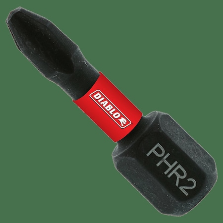 Diablo Driver Bit Range Of Phillips Bits, PK25 DPH2R1P25