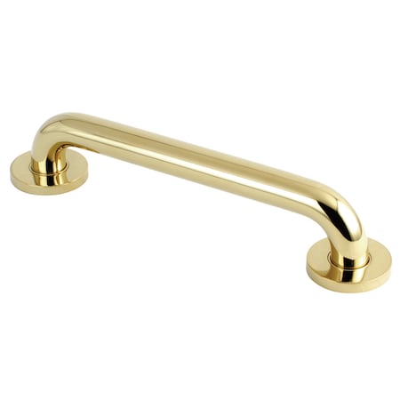 Kingston Brass Contemporary DR514122 12" Decorative ADA Grab Bar, 14-13/16" L, Brass, Polished Brass DR514122