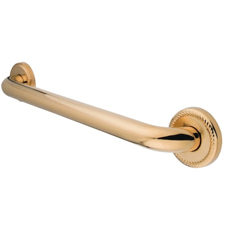 Kingston Brass Contemporary DR814162 16" Decorative 1-1/4" OD Grab B, 19-1/16" L, 17 ga. Brass, Polished Brass DR814162