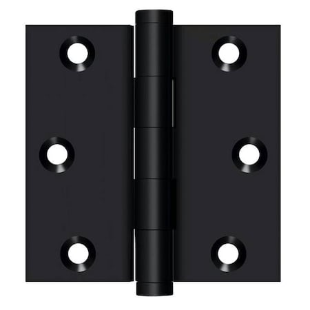 Deltana Black Square Hinge DSB319