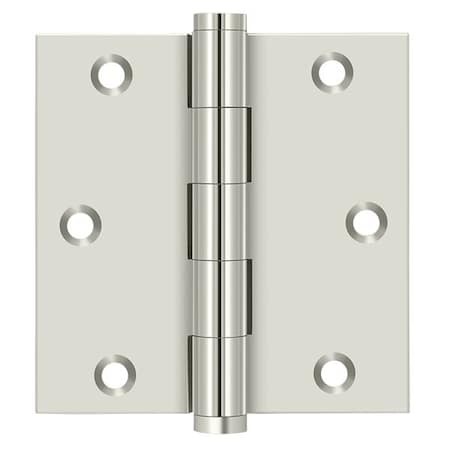 Deltana Bright Nickel Door and Butt Hinge DSB3514