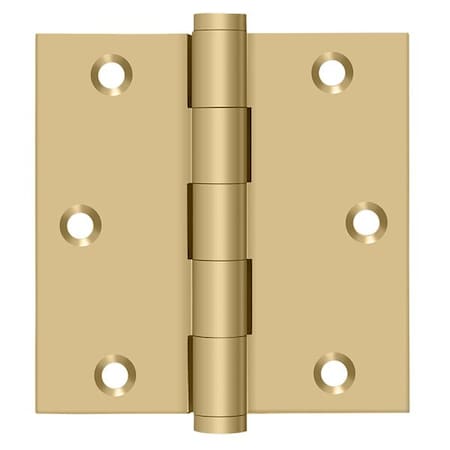 Deltana Satin Brass Square Hinge DSB354
