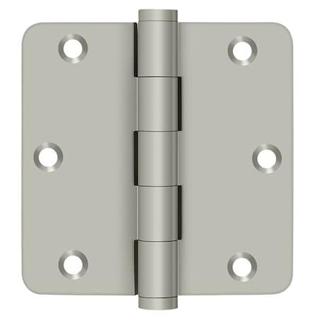 Deltana Satin Nickel Radius Hinge DSB35R415-R