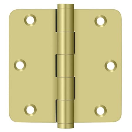 Deltana Bright Brass Radius Hinge DSB35R43-R