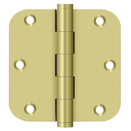 Deltana Bright Brass Door and Butt Hinge DSB35R53-R