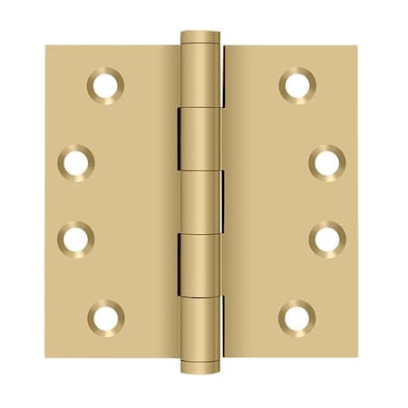 Deltana Satin Brass Square Hinge DSB44