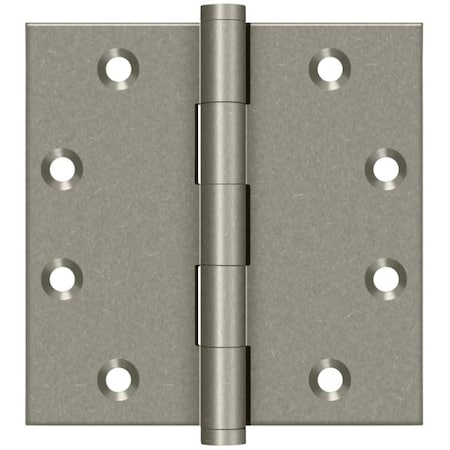 Deltana White Bronze Light Door and Butt Hinge, Holes per Leaf: 4 DSB4510WL