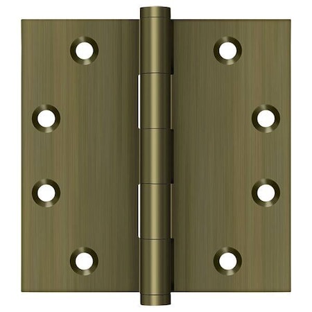 Deltana Antique Brass Square Hinge DSB455