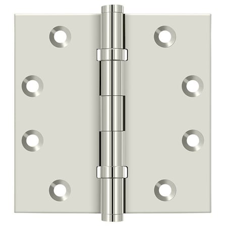 Deltana Bright Nickel Door and Butt Hinge DSB45B14