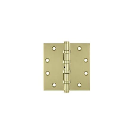 Deltana Bright Brass Door and Butt Hinge DSB45NB3-UNL