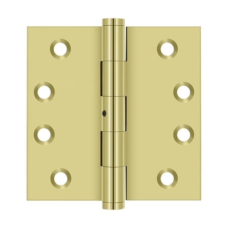 Deltana Bright Brass Door and Butt Hinge DSB4N3
