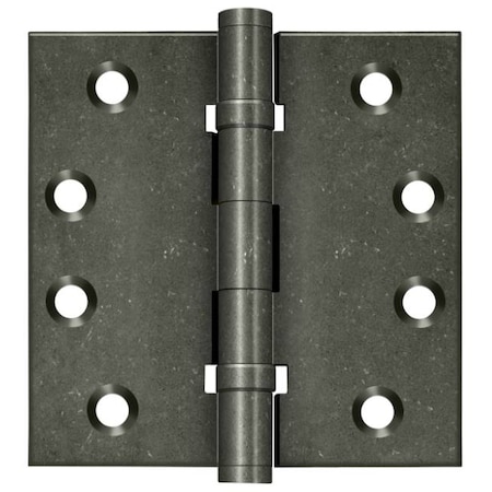Deltana White Bronze Medium Door and Butt Hinge, Holes per Leaf: 4 DSB4NB10WM