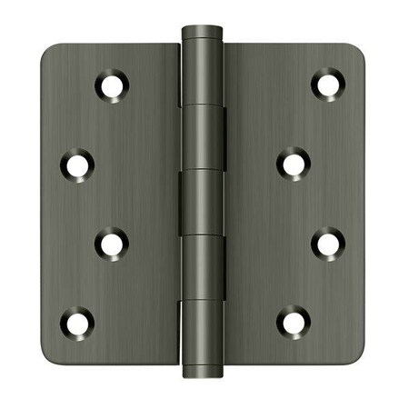 Deltana Antique Nickel Radius Hinge, Holes per Leaf: 4 DSB4R415A-RZ