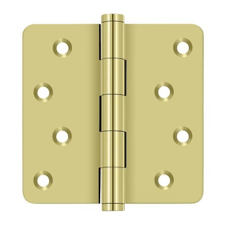 Deltana Bright Brass Door and Butt Hinge DSB4R43-RZ