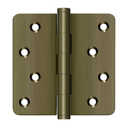 Deltana Antique Brass Radius Hinge DSB4R45-RZ